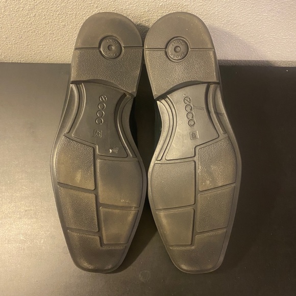 Ecco Sz 43 Men’s Black Leather Dress Shoe - Picture 11 of 11
